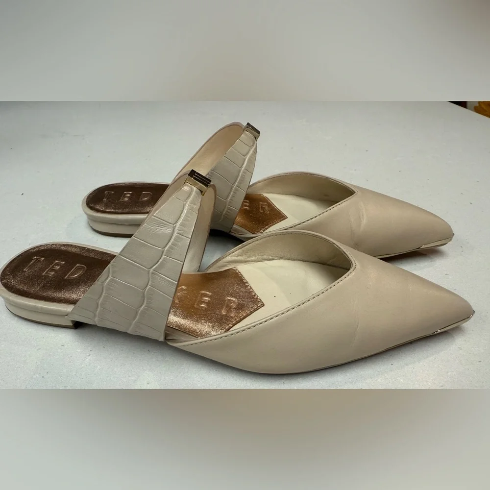 Ted Baker London Oryla pointed-toe leather mules 37.5 - Picture 2 of 9